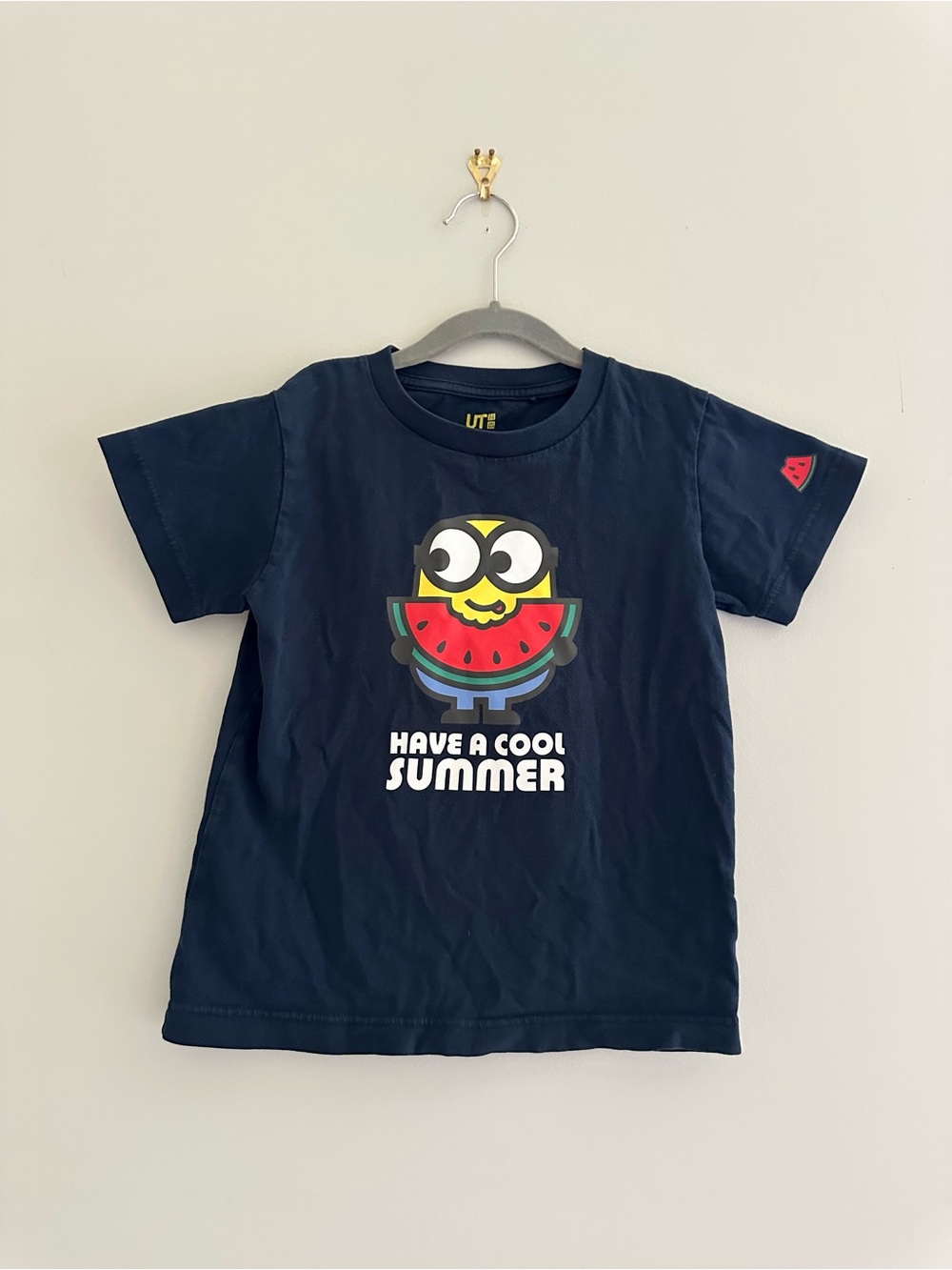Uniqlo UT Despicable Me Minions Have a Cool Summer T-Shirt, Size 5-6